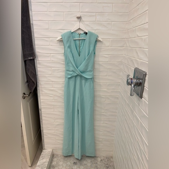 GUESS BY MARCIANO CAMILLE WRAP JUMPSUIT Mint - Picture 9 of 10